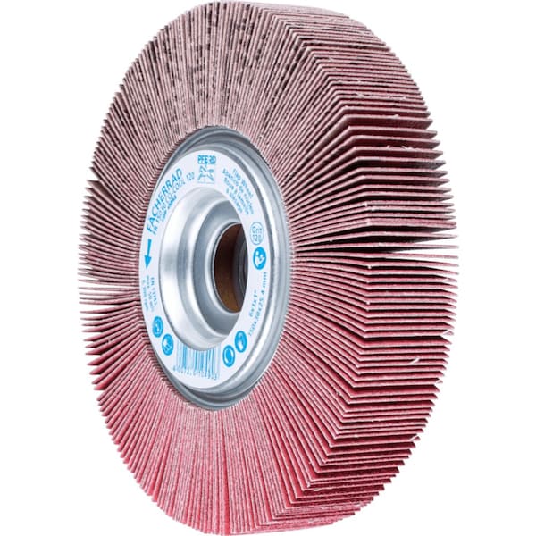Pferd 6'' x 1'' Unmounted Flap Wheel - 1'' A.H. - Ceramic Oxide - 120 Grit - 45843