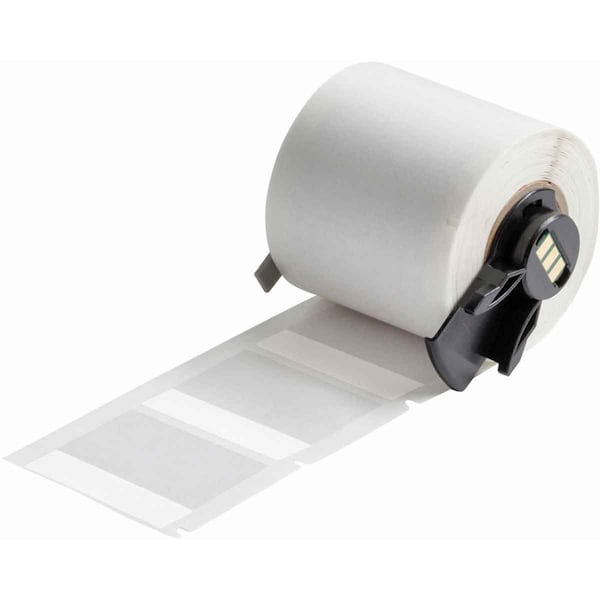 Brady Label, 1 3/4 in W, Clear; White - M6-88-427