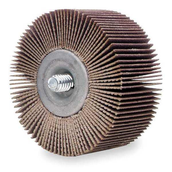 Merit Flap Wheel, AO, 3x1/2x1/4-20 Shank, 180G - 08834135004