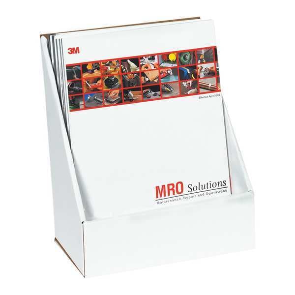 Partners Brand Literature Counter Display, 9 3/8"x 5 1/2"x 11 3/16", White, 10/Bundle - MDIS102