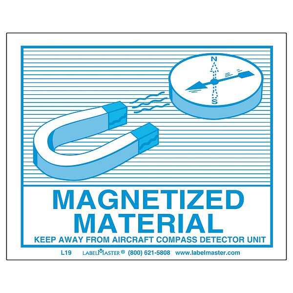 Labelmaster Magnetized Mat Air Labl, 110mmx90mm, 500 - L19