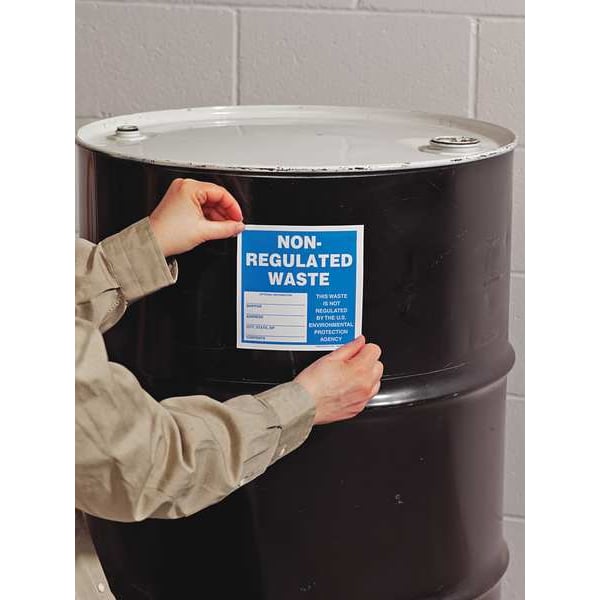 Accuform Non Regulated Waste Label, 6 In. H, PK25 - MHZW14EVP