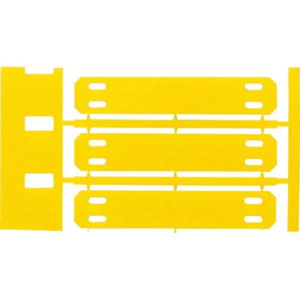 Brady Tag, Yellow, 2.2in.Wx0.41in.H - HSNX-400-2-YL