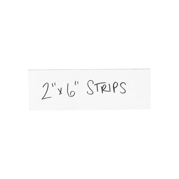 Bsc Preferred 2 x 6'' White Warehouse Labels - Magnetic Strips, 25PK - BUY00021305