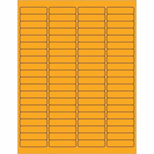 Tape Logic Tape Logic Rectangle Laser Labels, 1 15/16" x 1/2", Fluorescent Orange, 8000/Case - LL171OR