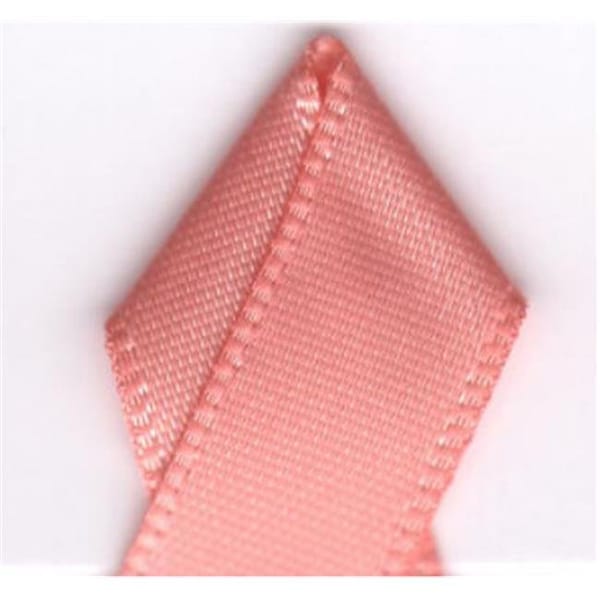 Papilion Papilion R074400230720100Y .88 in. Double-Face Satin Ribbon 100 Yards - Peach - R074400230720100Y
