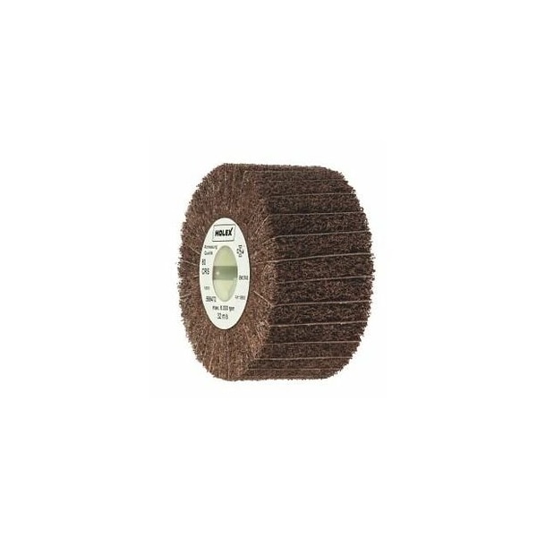 Holex Fleece Flap Wheel Roller, 100 mm X 50 mm, Grit: 80 - 568472 80CRS