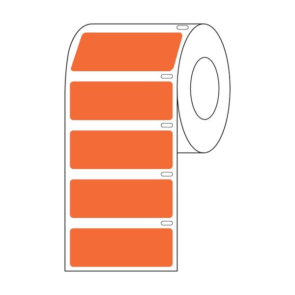 Globe Scientific Label Roll, Cryo, Direct Thermal, 51x19mm, for Large Tubes, Racks and Boxes, Red, 500PK - LTC-51X19R