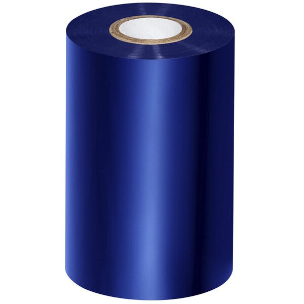 Zebra 4.02in x 1181ft Blue Datamax Thermal Transfer Ribbons- Wax/Resin, 6PK - THT307BL