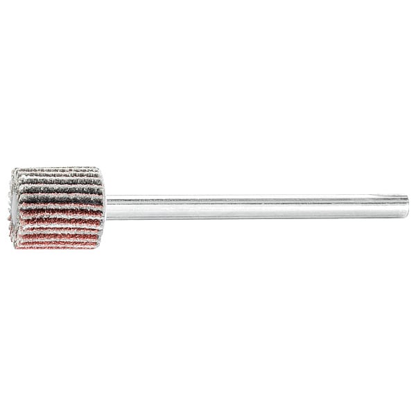 Pferd 3/8" x 3/8" Mini Mounted Flap Wheel - 1/8" Shank - Aluminum Oxide 120 Grit - 45072