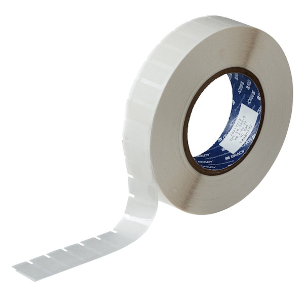 Brady Clear Removable Polyester Labels 0.5 in H x 1 in W Clear PK of 2/RL, 2PK - THT-59-522-10
