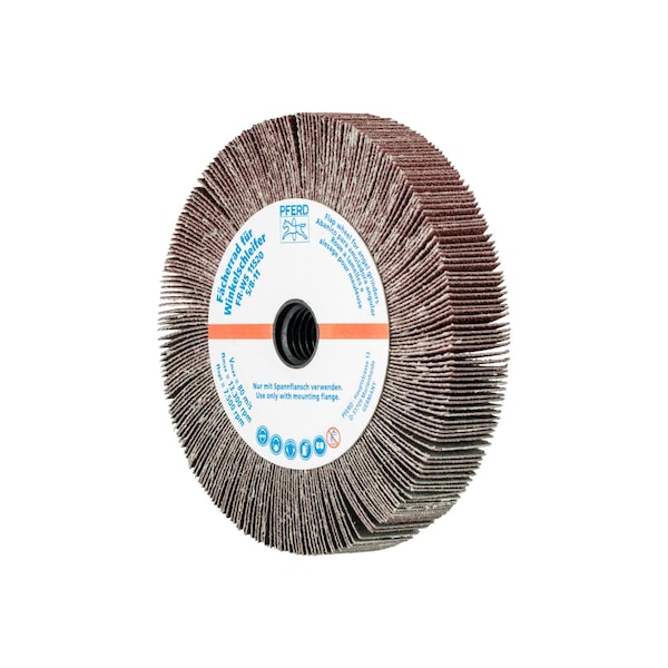 Pferd 4-1/2" x 3/4" Unmounted Flap Wheel - 5/8-11 Thread, Aluminum Oxide 80 Grit - 45754