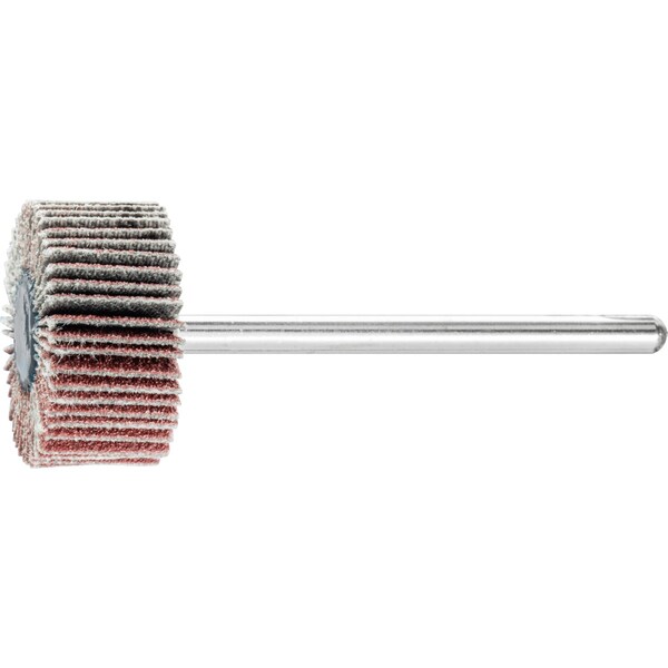 Pferd 3/4" x 3/8" Mounted Flap Wheel - 1/8" Shank - Aluminum Oxide - 80 Grit - 45155