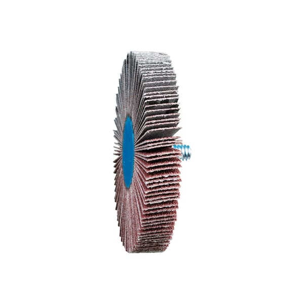Pferd 3" x 1/2" Quick Change Flap Wheel - 1/4-20 Thread - Aluminum Oxide - 80 Grit - 45431