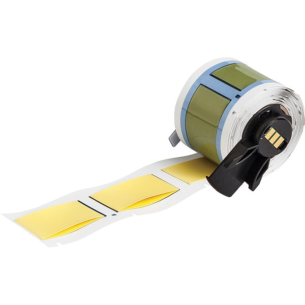Brady Sleeve, Polyvinylidene, Yellow, 1" W - M6-1000-1-345-YL