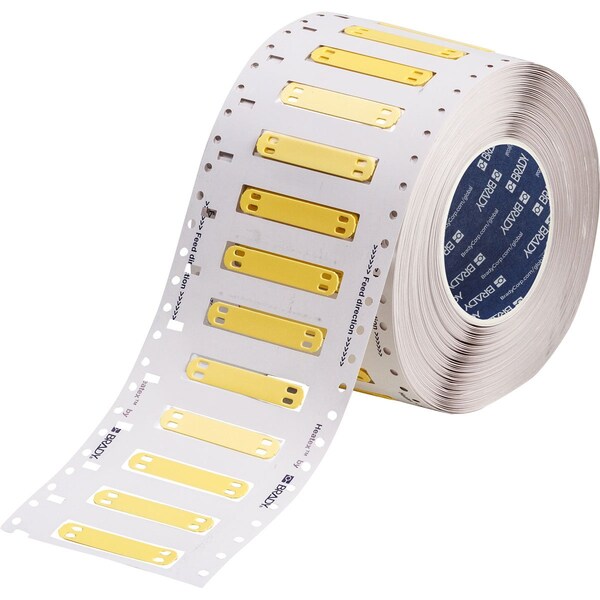 Brady Heatex Cable Markers 0.390 in H x 2.4 in W Polyether Polyurethane Yellow 1000/RL - HSCM-2400-0.390-YL