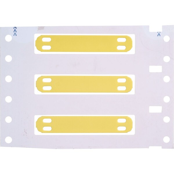Brady Heatex Cable Markers 0.390 in H x 2.4 in W Polyether Polyurethane Yellow 1000/RL - HSCM-2400-0.390-YL