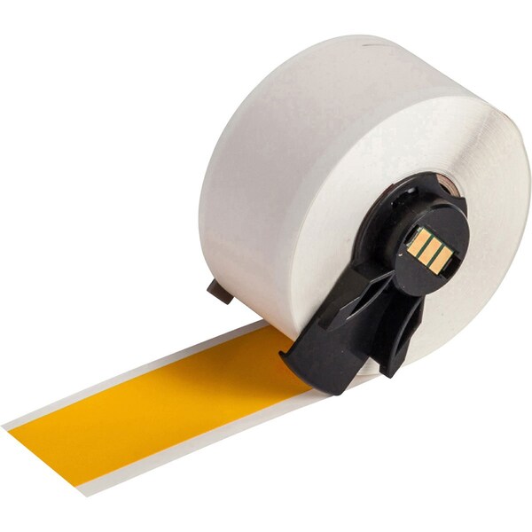 Brady Label, Plastic, Color Yellow, 1" W - M6C-1000-584-YL