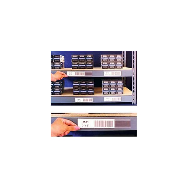 Aigner Index Self Adhesive Label Holders, 6W X 1H, 12PK - L-11