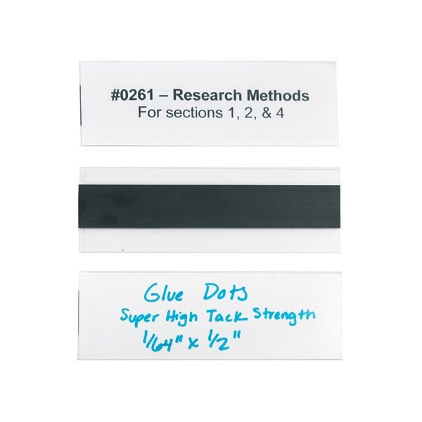 Bsc Preferred 2 x 6'' Hol-Dex Magnetic Plastic Label Holders, 12PK - BUY00021303