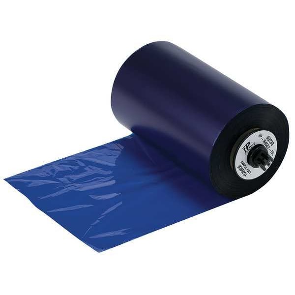 Brady Thermal Transfer Printer Ribbon, 4-21/64" W, 984 ft. L, Blue - R4407-BL