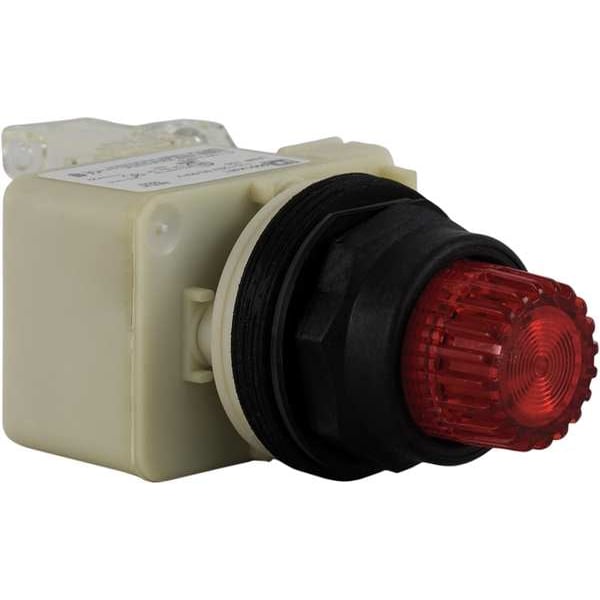 Botón pulsador iluminado Schneider Electric, 30 mm, SPDT, Rojo - 9001SK2L38LRRH13
