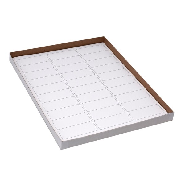 Globe Scientific Label Sheets, Cryo, 67x25mm, for Racks and Boxes, 20 Sheets, 30 Labels per Sheet, White, 600PK - LCS-67X25W