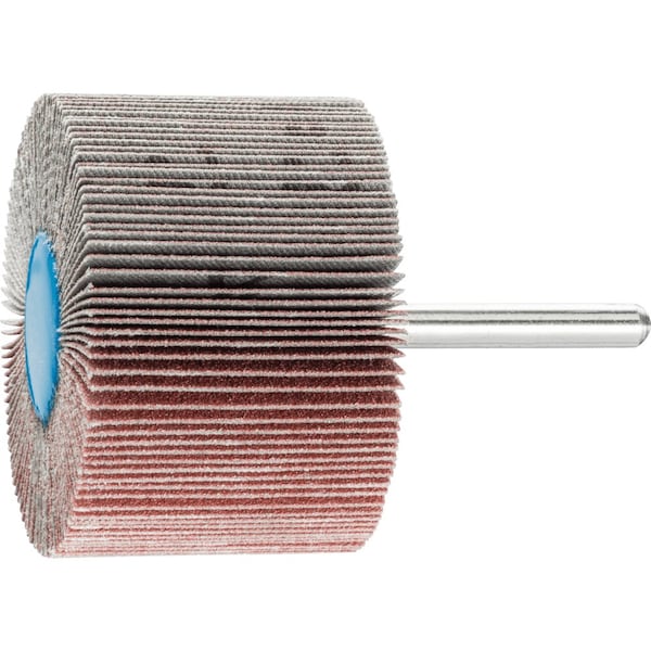 Pferd 2-1/2'' x 1-1/2'' Mounted Flap Wheel - 1/4'' Shank - Zirconia Z-COOL - 120 Grit - 45490