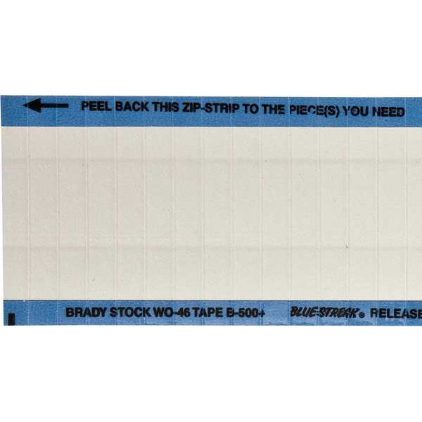 Brady Write-On Blank Labels 0.25 in H x, PK 25, WO-46-PK - WO-46-PK