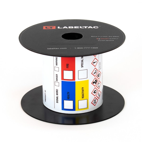 Labeltac GHS Secondary Container Labels 3in x 5in, 100 labels - LT35GHS-SND
