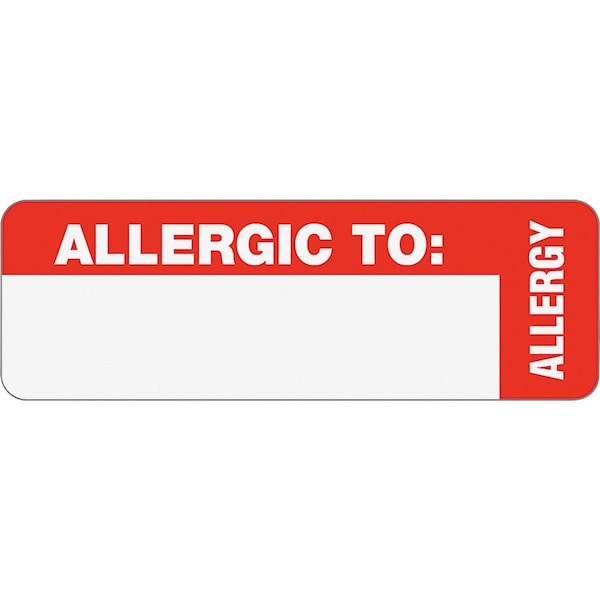 Tabbies Label, Wrap, To, Allergic, 3X1 Pk - TAB40562