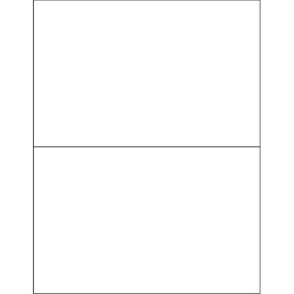 Officespace 8.5 x 5.5 in. Opaque White Blockout Laser Labels, 200PK - OF2821307