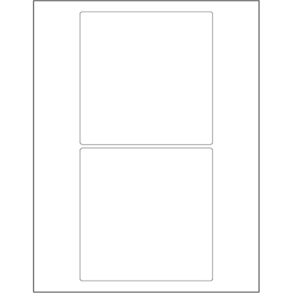 Bondad 5 x 5 in. White Rectangle Laser Labels, 200PK - BO2821289