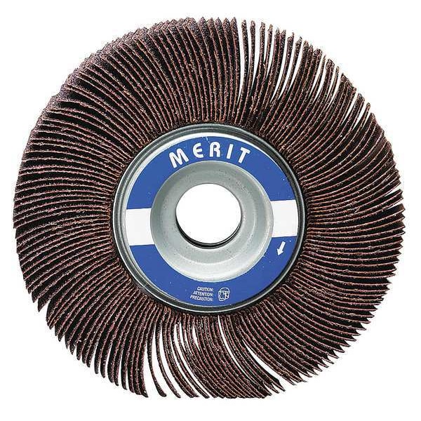 Merit Flap Wheel, 4 In D, 1 In W, 5/8 In, 180 G - 08834122038