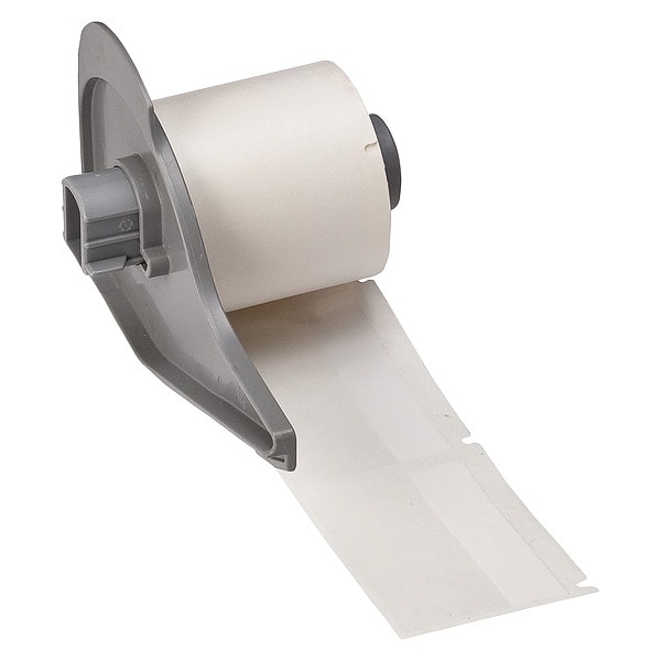 Brady Label, 2 in W, Clear; White - M7-107-427