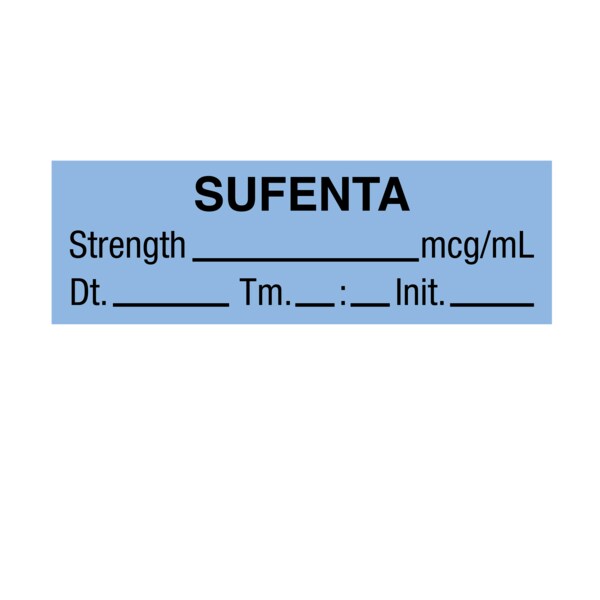Nevs Tape, Sufenta 1/2" x 500" Blue w/Black - SANTW-0215