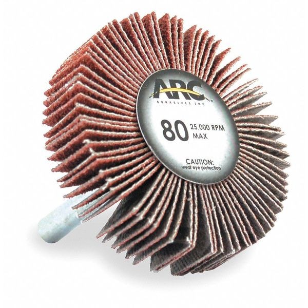 Arc Abrasives Flap Wheel, AO, 2-1/2x1x1/4 In Shank, 120G - 11341