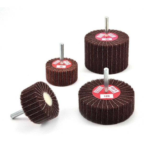 Superior Abrasives Superior Abrasives Duplex Wheel 1/4" Mandrel 3" Aluminum Oxide Fine - 10471