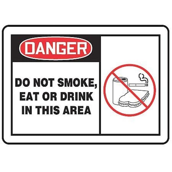 Accuform Safety Label, 3-1/2 In. H, PK5 - LSMK002VSP