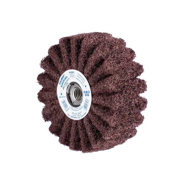 Pferd 5" x 2" POLINOX Non-Woven Finishing Drum - 5/8-11 Thread, PNG, A/O 100 Grit - 43107