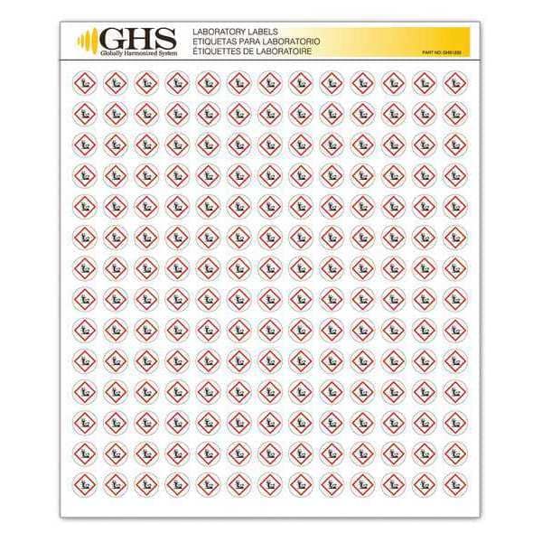 Ghs Safety Label, Skull and Crossbones, Gloss, PK1820 - GHS1232