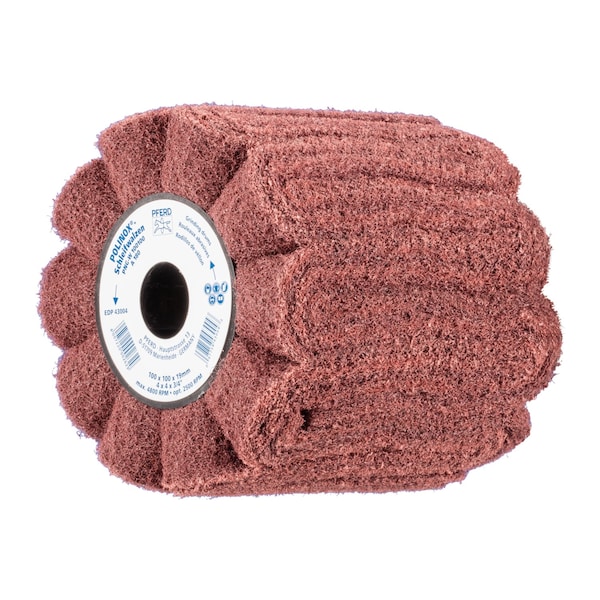 Pferd 4" x 4" POLINOX Non-Woven Finishing Drum - 3/4" AH, PNG, A/O 180 Grit - 43004