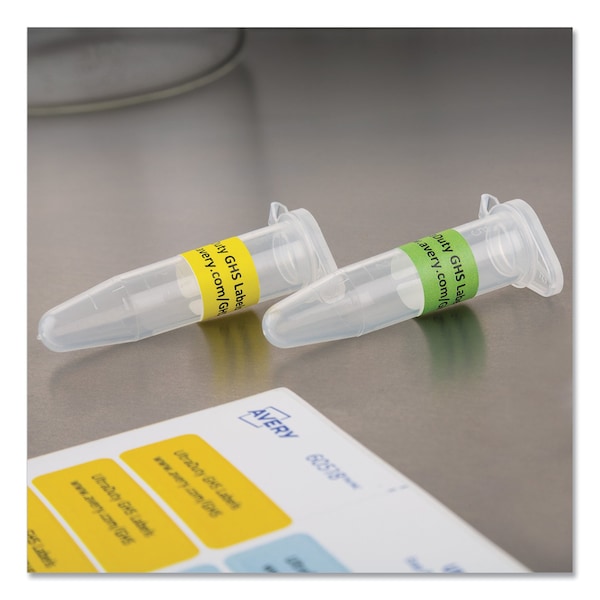 Avery UltraDuty Chemical Waterproof and UV Res Labels, 0.5x1.75, Wht, PK1500 - 60518