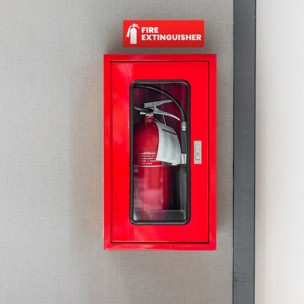 Fuel Stickers Fire Extinguisher Sticker: For Office, Commercial: Safety & Compliance: Hvy-Dty, 6''x2'', 4PK - Z-462FIRE-4PK