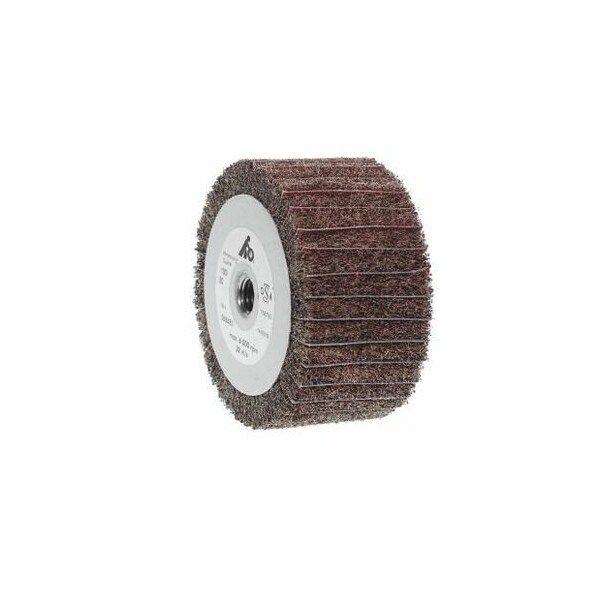 Holex Fleece Flap Wheel Roller, M14 Thread, Dia: 100 mm, Grit: 80 - 566372 80CRS