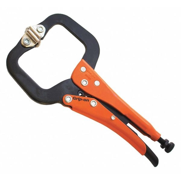 Grip-On 6" steel locking C-clamps with swivel pads - GR22406