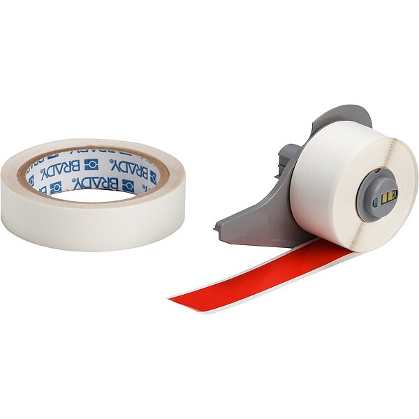 Brady Label, 1 in W, Indoor, Red - M7-1000-483-RD-KT
