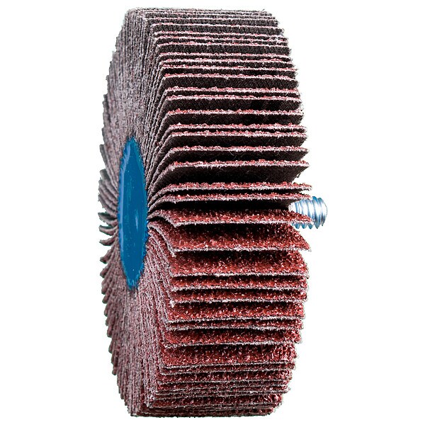 Pferd 3" x 1" Quick Change Flap Wheel - 1/4-20 Thread - Aluminum Oxide - 60 Grit - 45450