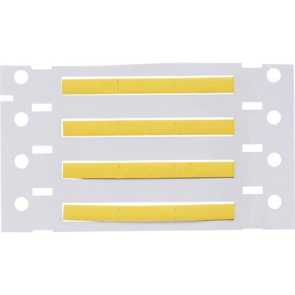 Brady Low Smoke Zero Double Sided Heat Shrink Tubing, 0.094 in.x 0.67 in. W, Roll of 7500, Yellow - 2LSZH-094-2-YL-3
