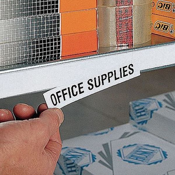 Aigner Index Label Holder, Self Adhesive, 1-1/4x48, PK6 - 481256